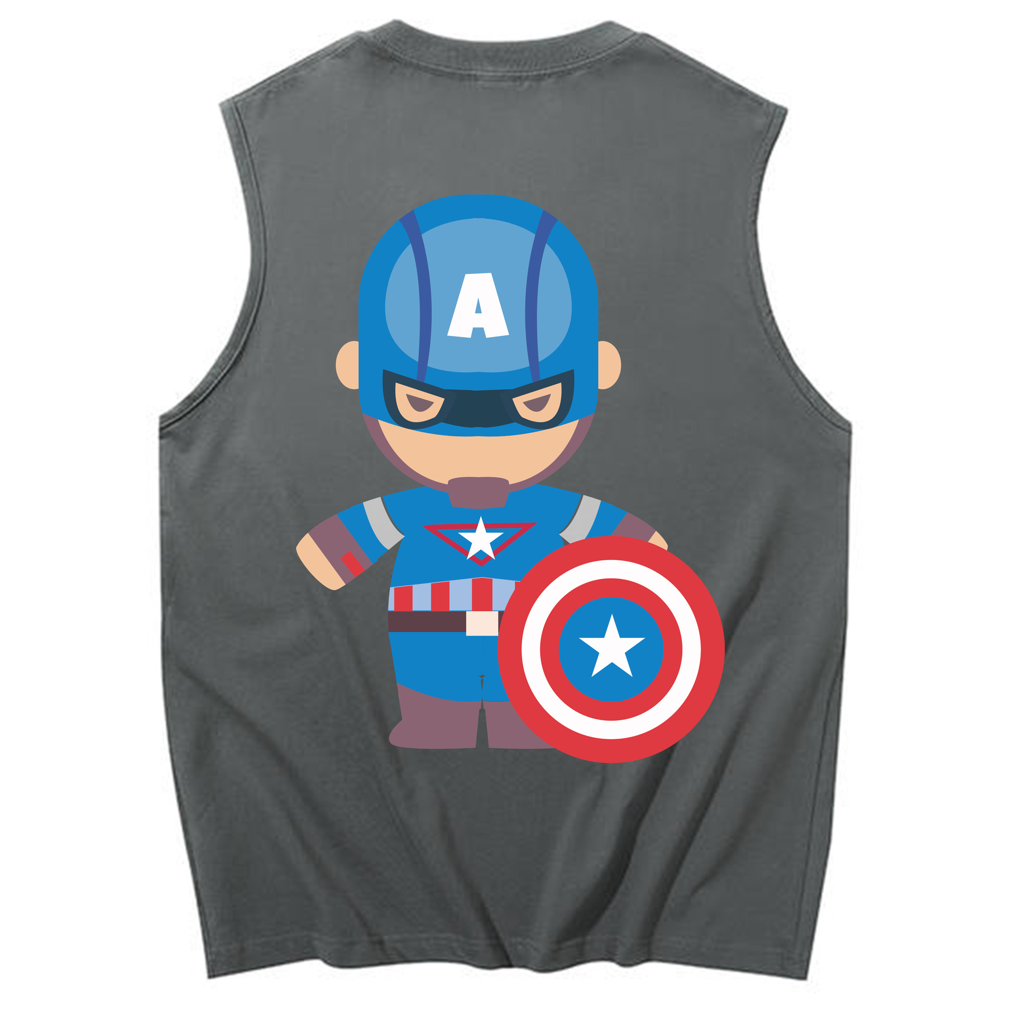 （画像用） アベンジャーズ The Avengers コットン100％タンクトップ（背面プリント）